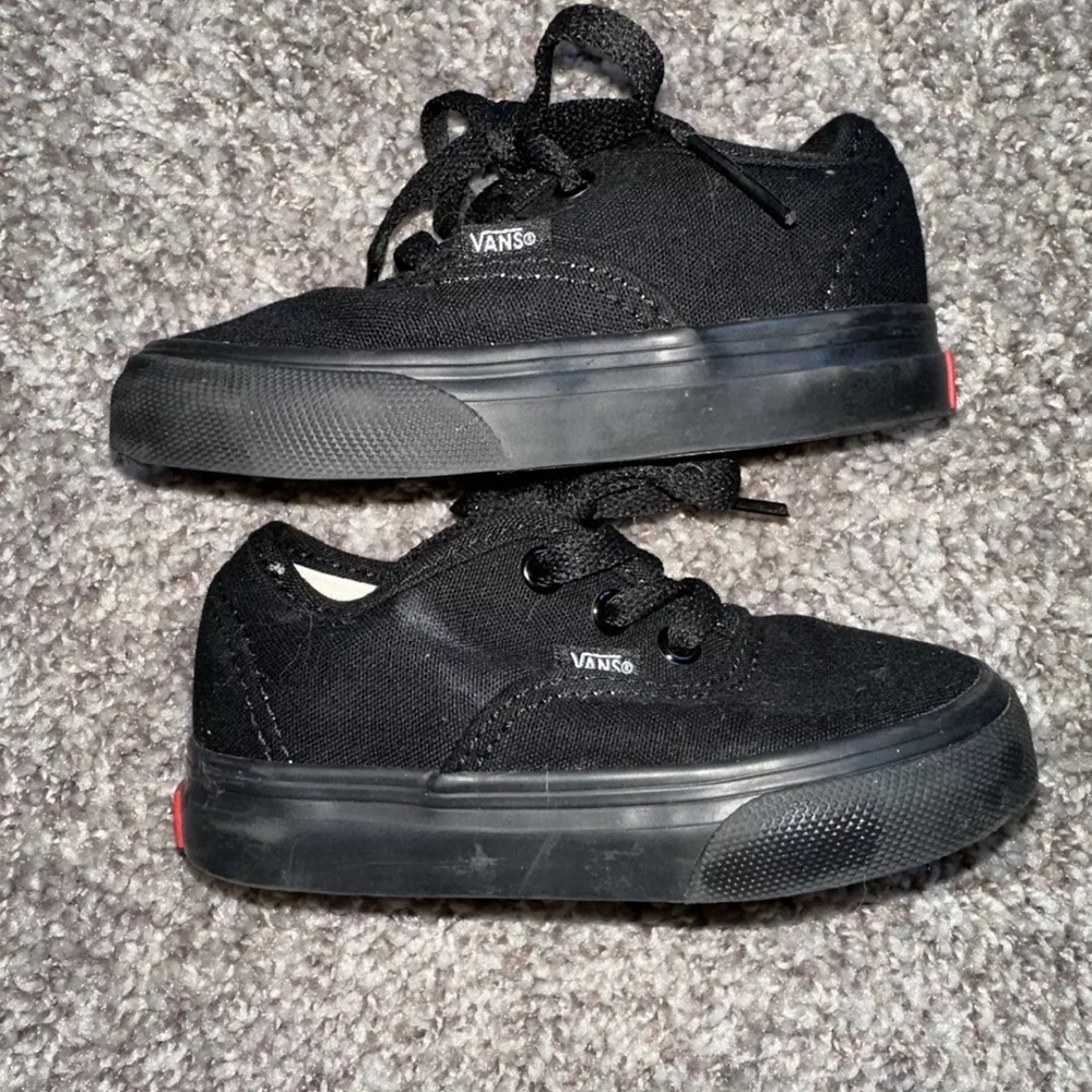 Vans Toddler  Authentic Canvas Shoes Black / Black Toddler Size 5.0